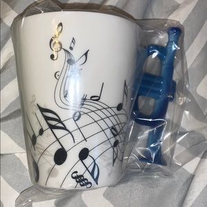 trumpet musical mug NEW IN BOX